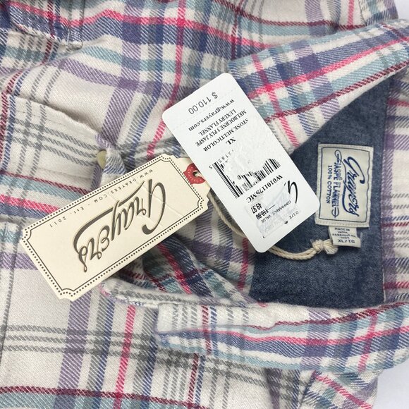 NWT Grayers Stone Multicolor Jaspe Flannel Shirt Men's Size XL - Picture 7 of 13